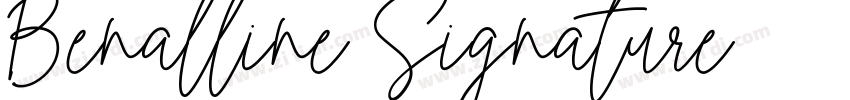 Benalline Signature字体转换
